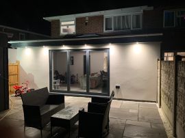 D8. Domestic external extension lighting installation